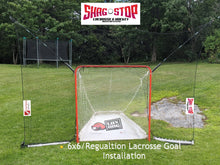 Load image into Gallery viewer, Shag Stop - Lacrosse and Hockey Goal Mounted Portable Backstop System