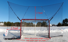 Load image into Gallery viewer, Shag Stop - Lacrosse and Hockey Goal Mounted Portable Backstop System