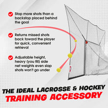 Load image into Gallery viewer, Shag Stop - Lacrosse and Hockey Goal Mounted Portable Backstop System