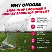 Load image into Gallery viewer, Shag Stop - Lacrosse and Hockey Goal Mounted Portable Backstop System