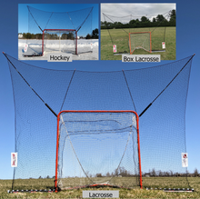 Load image into Gallery viewer, Shag Stop - Lacrosse and Hockey Goal Mounted Portable Backstop System